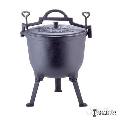 Польский чугунный казан 10 л