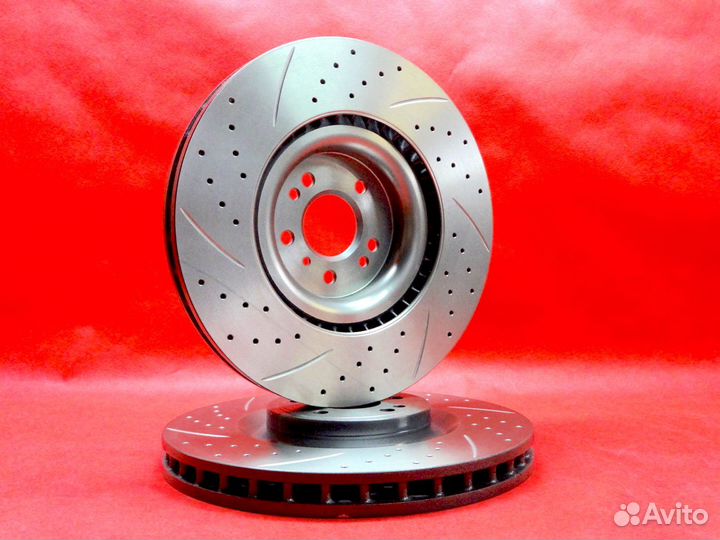 Mercedes ML GL GLS диски перфорированные тормозные