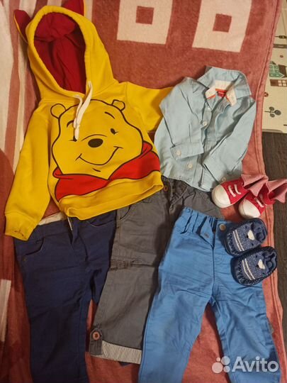 Пакетом вещи для мальчика 74 80 86