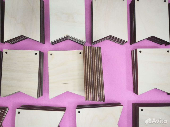 Деревянные флажки заготовка