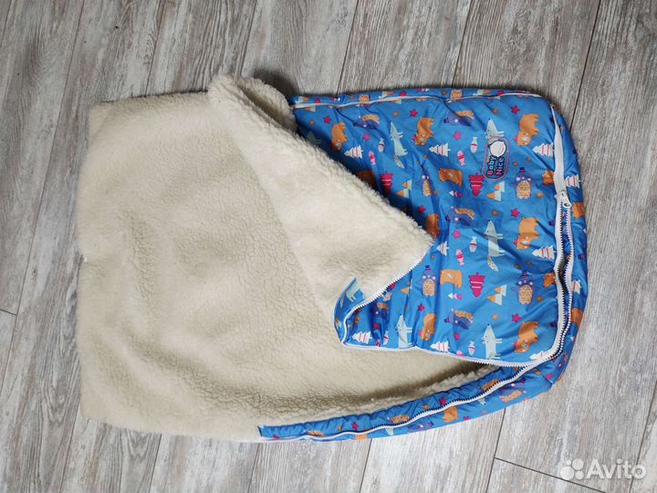 Меховой конверт в коляску