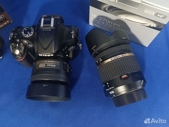 Зеркальный фотоаппарат Nikon D5200 + 2 объектива