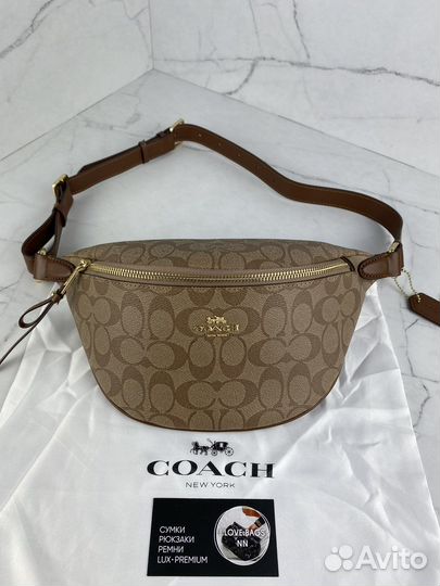 Сумка бананка Coach Коуч