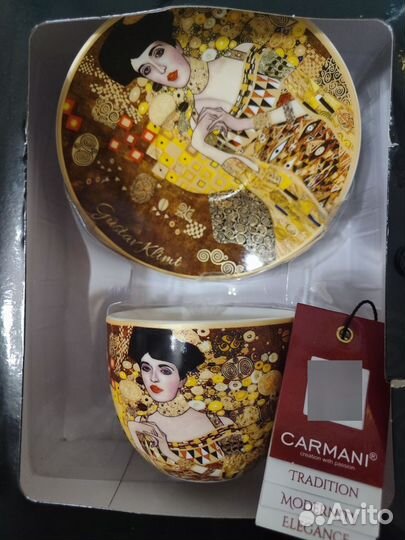 Чашка с блюдцем фарфор