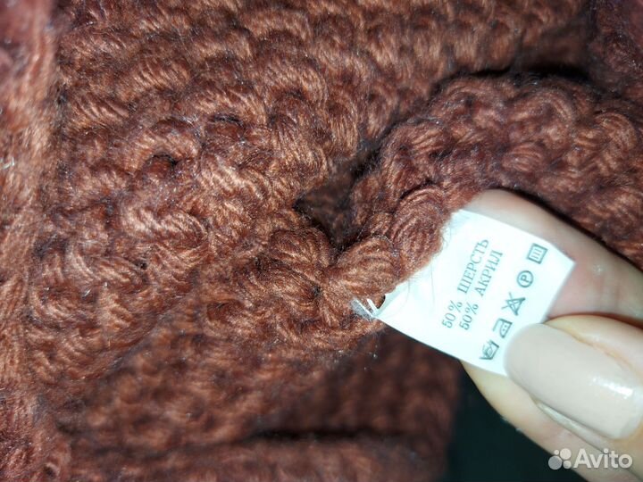 Шапка и снуд с шерстью