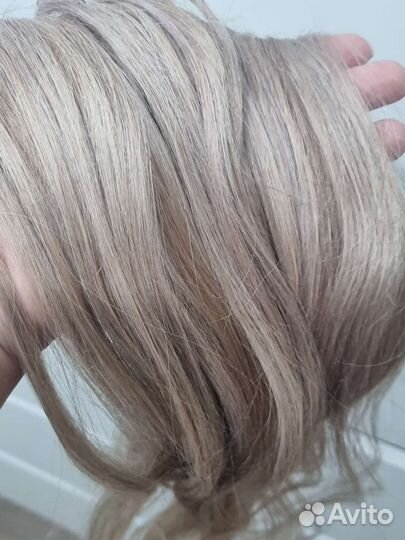 Волосы для наращивания 60 см блонд