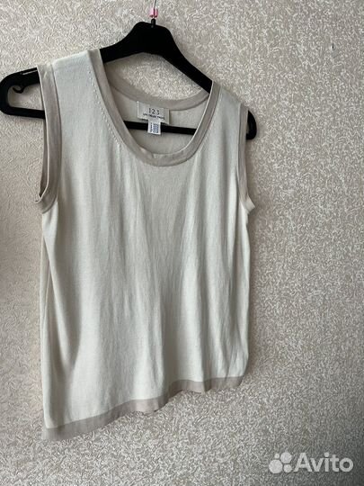 Жилетка топ, шелк, Un Deux Trois, Франция