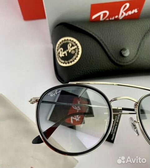 Солнцезащитные очки ray ban roud double bridge