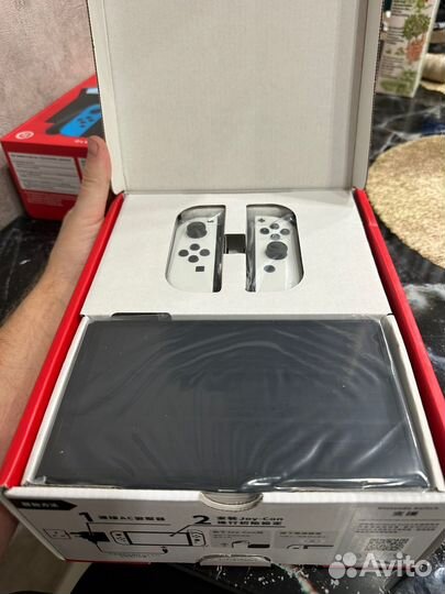 Nintendo Switch oled white прошитая