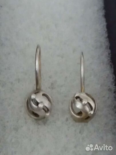 Серьги детские серебро