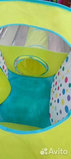 Палатка с туннелем и шариками детская