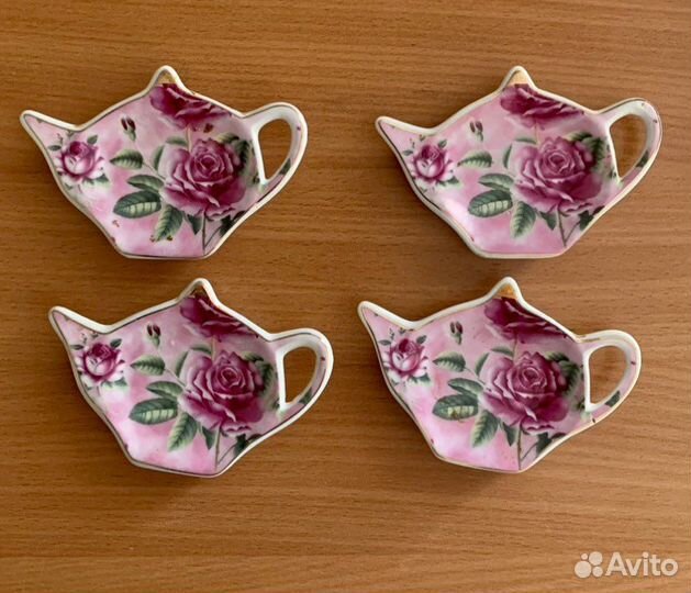 Блюдца для чайных пакетиков, бренд Olaff - 4 шт