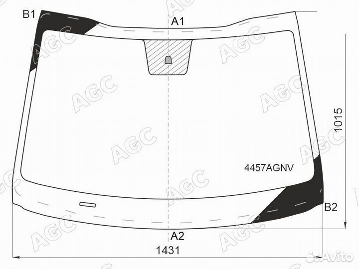 Стекло лобовое KIA ceed 18