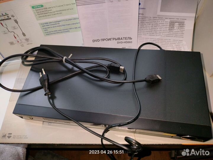 DVD плеер Samsung Hd860 с hdmi, на зап части