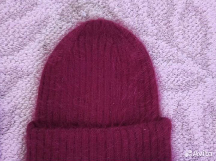 Шапка зимняя вязанная