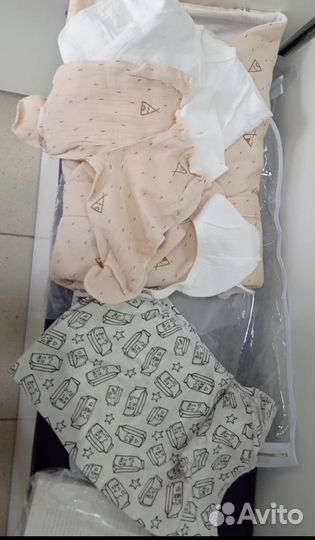 Комплект на выписку из муслина