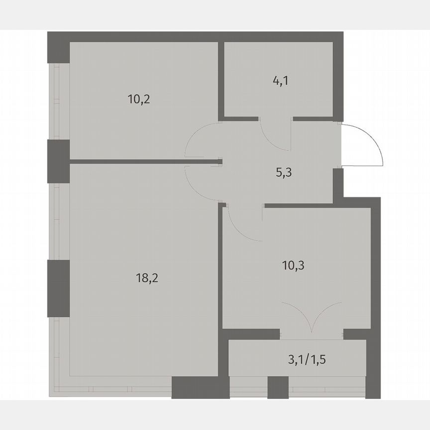 2-к. квартира, 49,6 м², 5/11 эт.