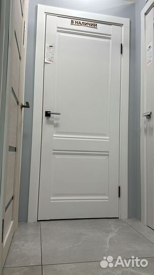 Двери межкомнатные пилот дг EC2 Emalex ice/steel