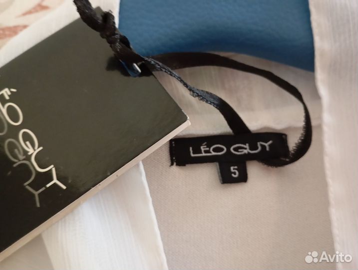 Блузка с жабо новая LEO GUY Франция разм.5 (52-54)