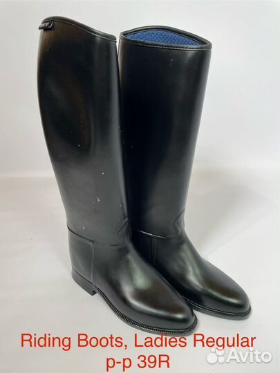 Сапоги резиновые для верховой езды новые