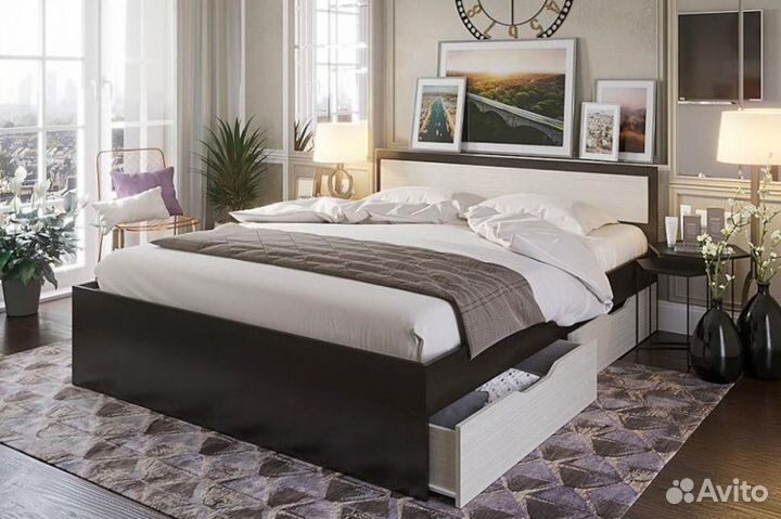 Кровать с ящиками 900/2000 в наличии