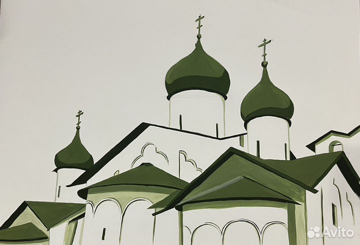 Этюд, пейзаж, картина