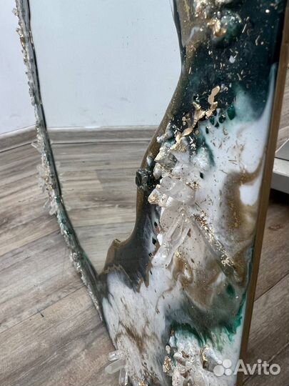 Зеркало с эпоксидной смолой Размер 55*150