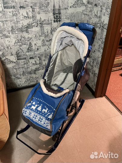 Коляска санки