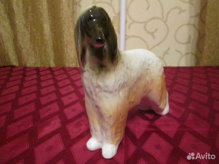 Фарфор лфз. Собака. Афганская борзая