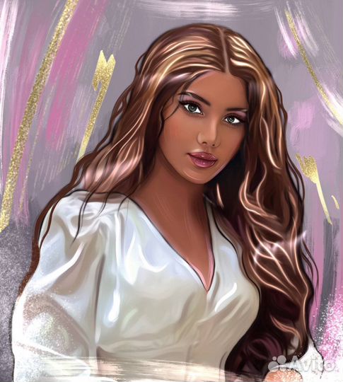Портреты Арты на заказ на холсте