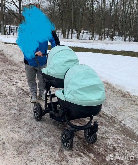 Коляска для двойни бу