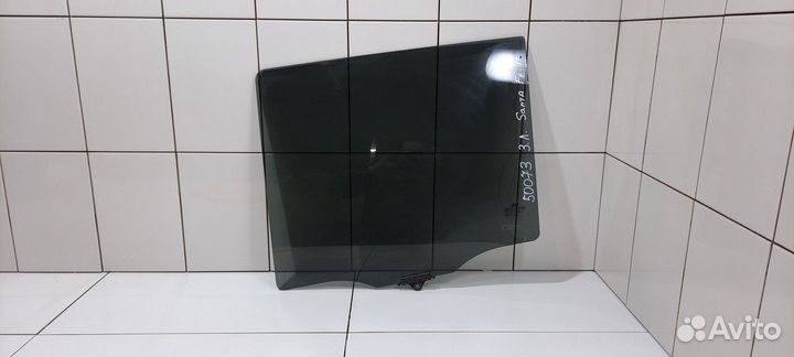 Стекло двери заднее левое (Hyundai Santa Fe II)