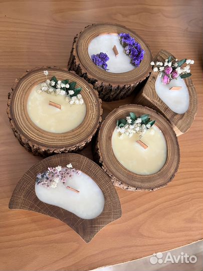 Ароматизированные свечи ручной работы