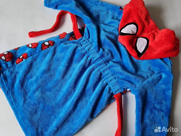 Детский халат для мальчика 110 116 Человек паук