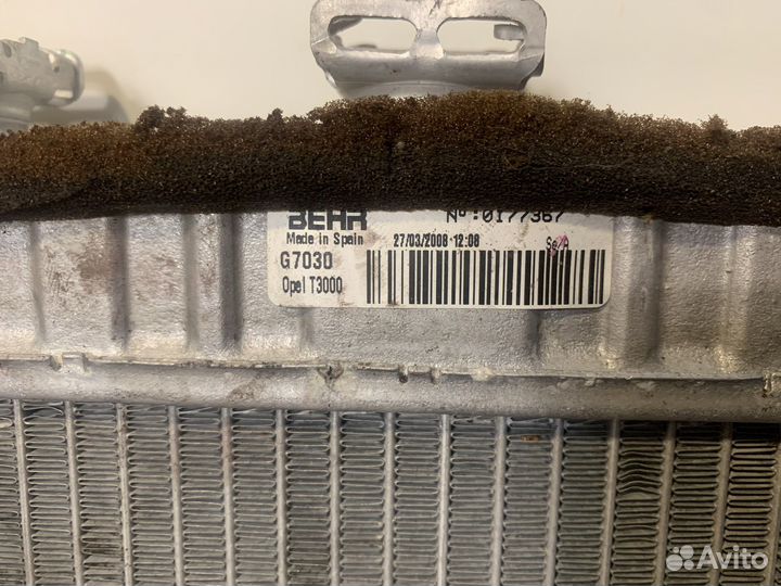 Радиатор печки опель зафира б