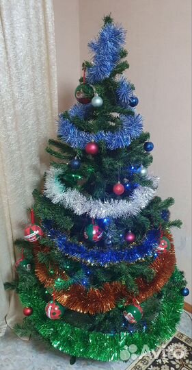 Елка искусственная бу 170-180 см (точно не помню)