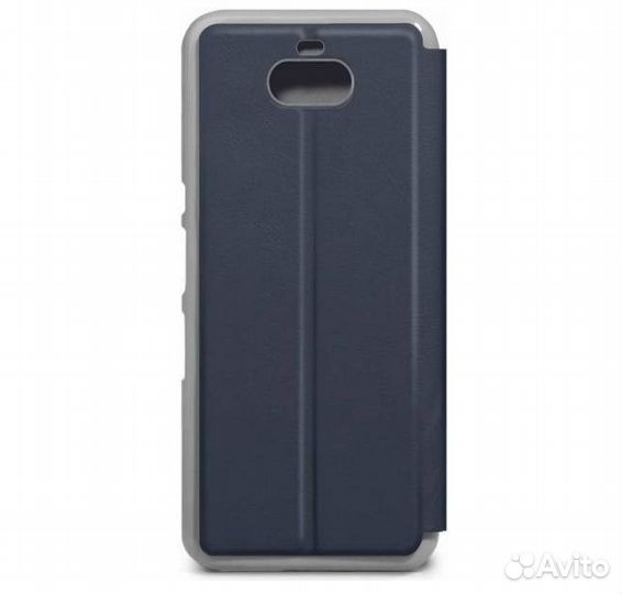 Чехлы-книжки для Sony Xperia 10 (серо-синяя)