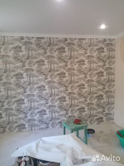 Поклейка обоев