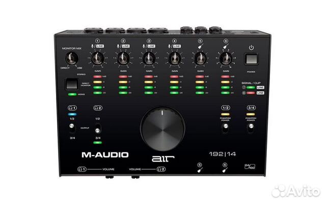M-audio AIR 192 14, USB аудио интерфейс, 24бит/192