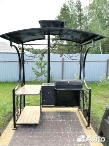 Мангал С печкой под казан