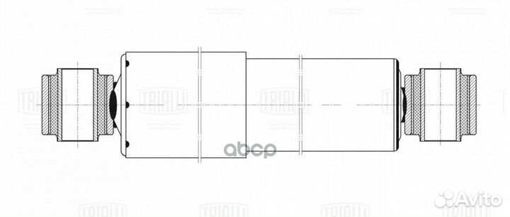 Амортизатор для прицепов тонар (345/503 24х55