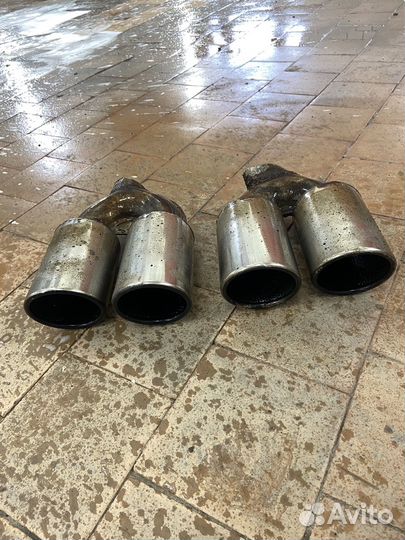 Насадки на глушитель сдвоенные