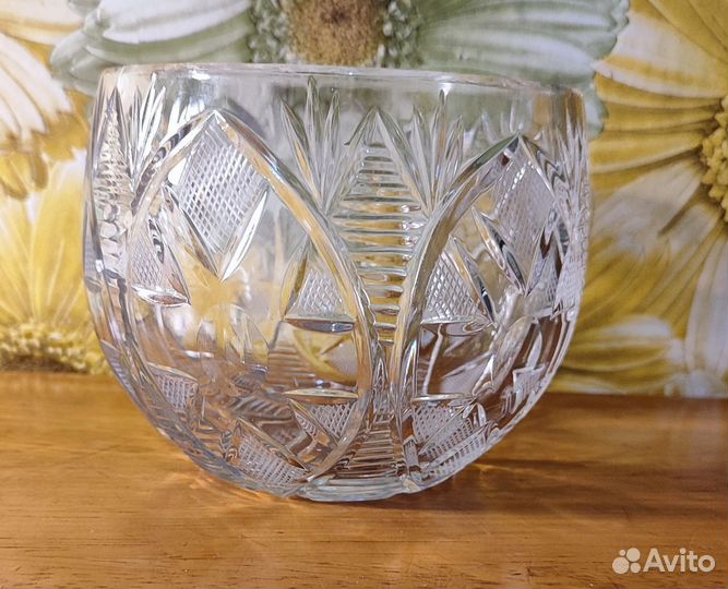Хрусталь, ваза, конфетница хрустальная СССР