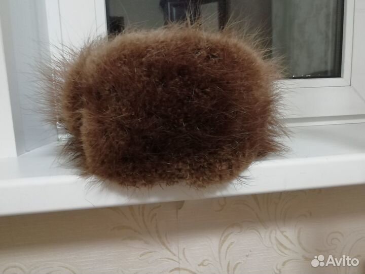 Шапка меховая из бобра мужская 58