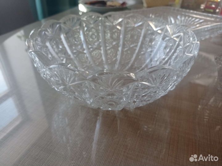 Хрустальная конфетница СССР