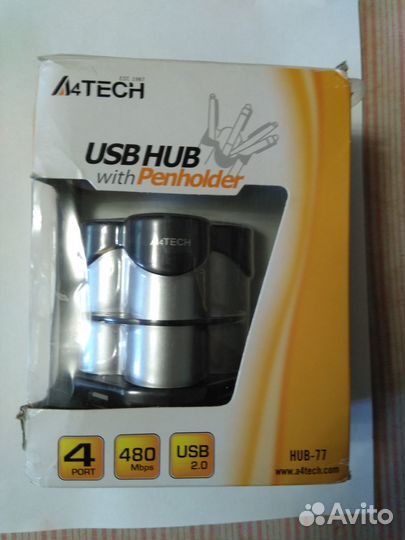 Usb хаб A4tech 4 портовый с стаканом