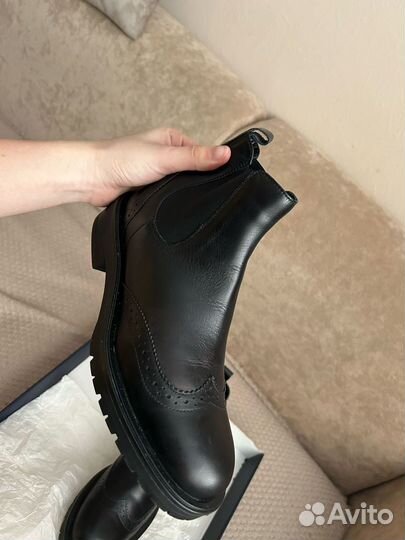 Кожаные челси 37р