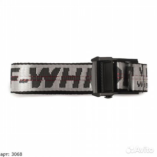 Off white ремень серый