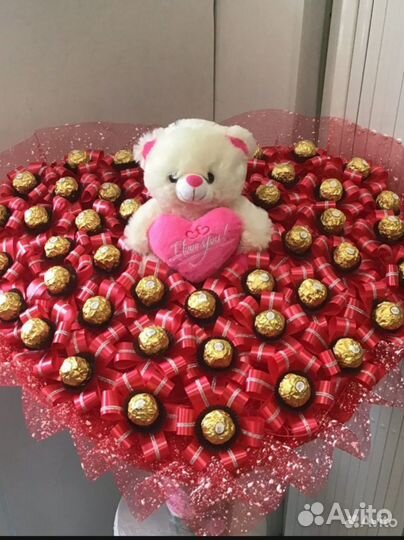 Сладкие букеты из конфет