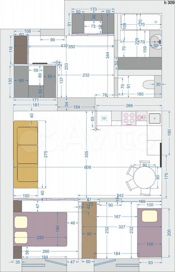2-к. квартира, 58 м², 19/19 эт.